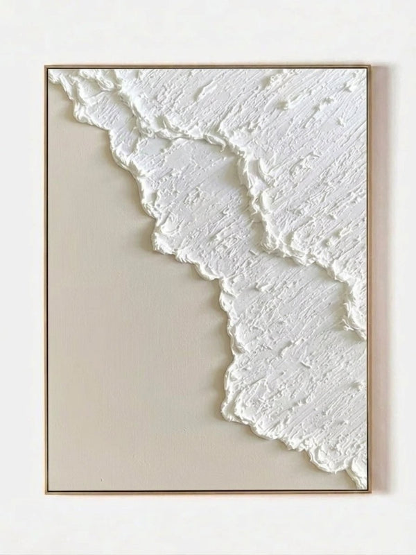 Minimalist 3D Sculptural Abstract Textured Canvas Wall Art