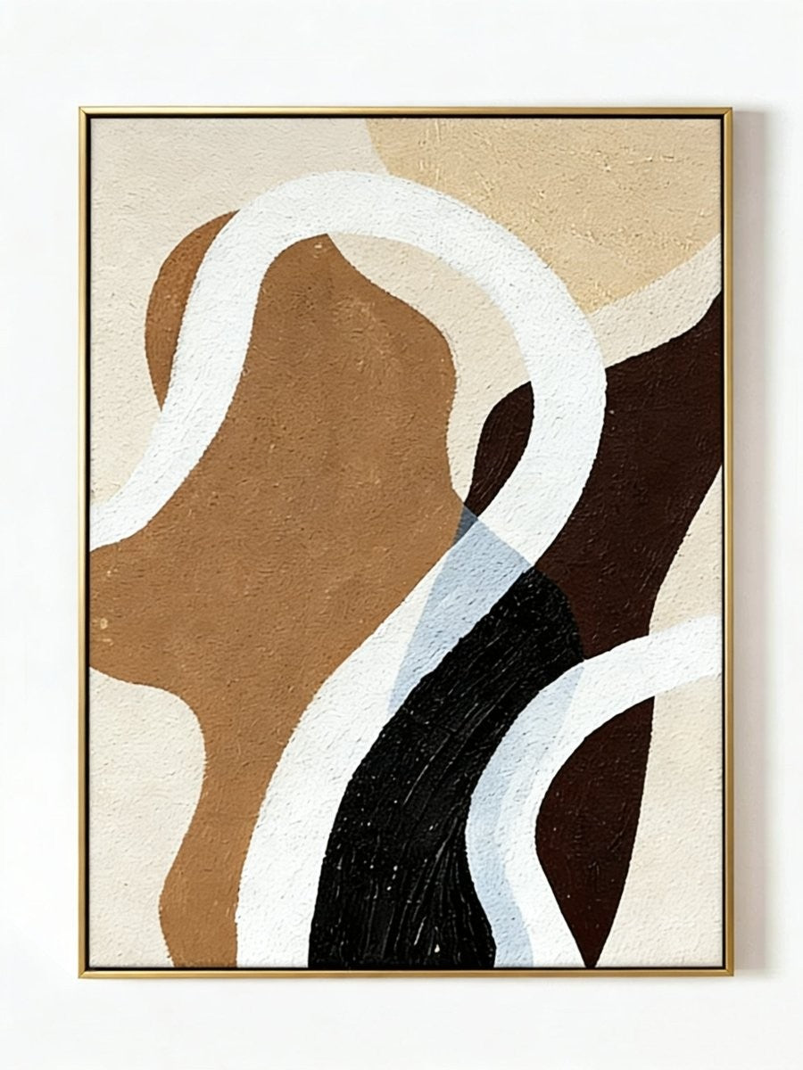 Minimalist Abstract Earth Tone Wall Art