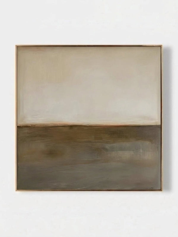 Minimalist Abstract Earth Tone Wall Painting