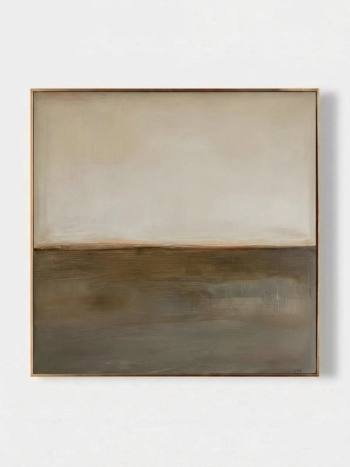 Minimalist Abstract Earth Tone Wall Painting