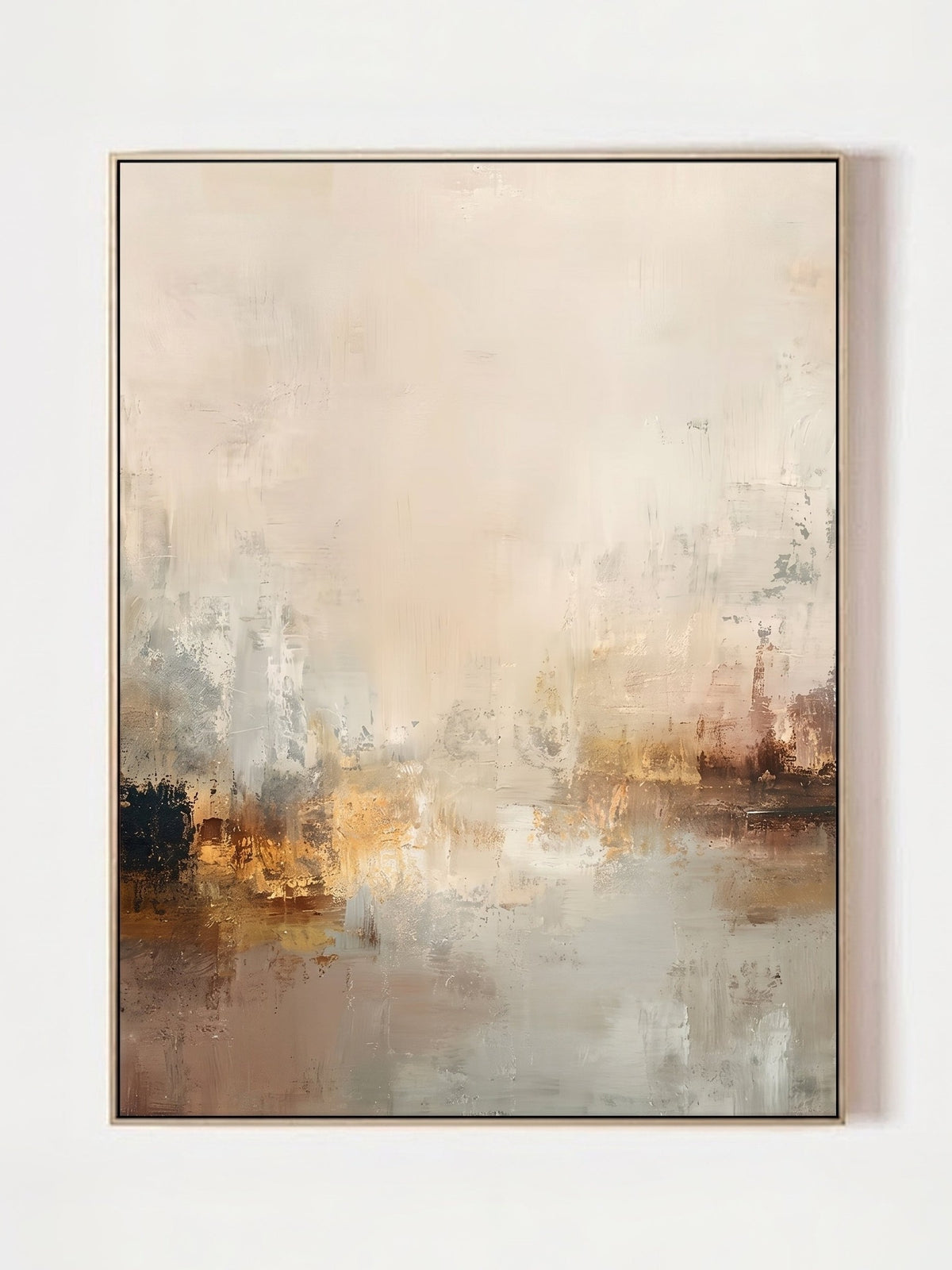 Minimalist Abstract Landscape Earth Tone Wall Art