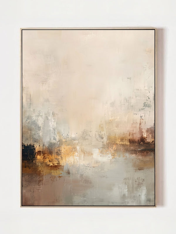 Minimalist Abstract Landscape Earth Tone Wall Art