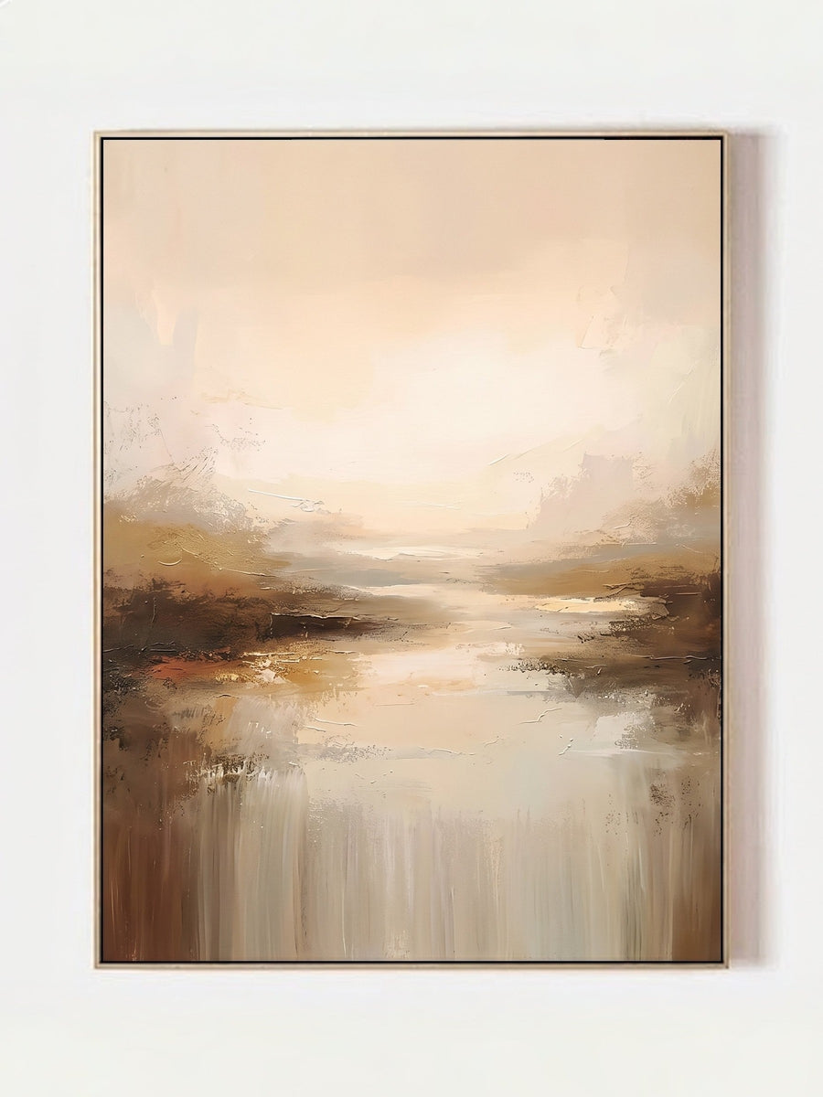 Minimalist Abstract Landscape Earth Tone Wall Art