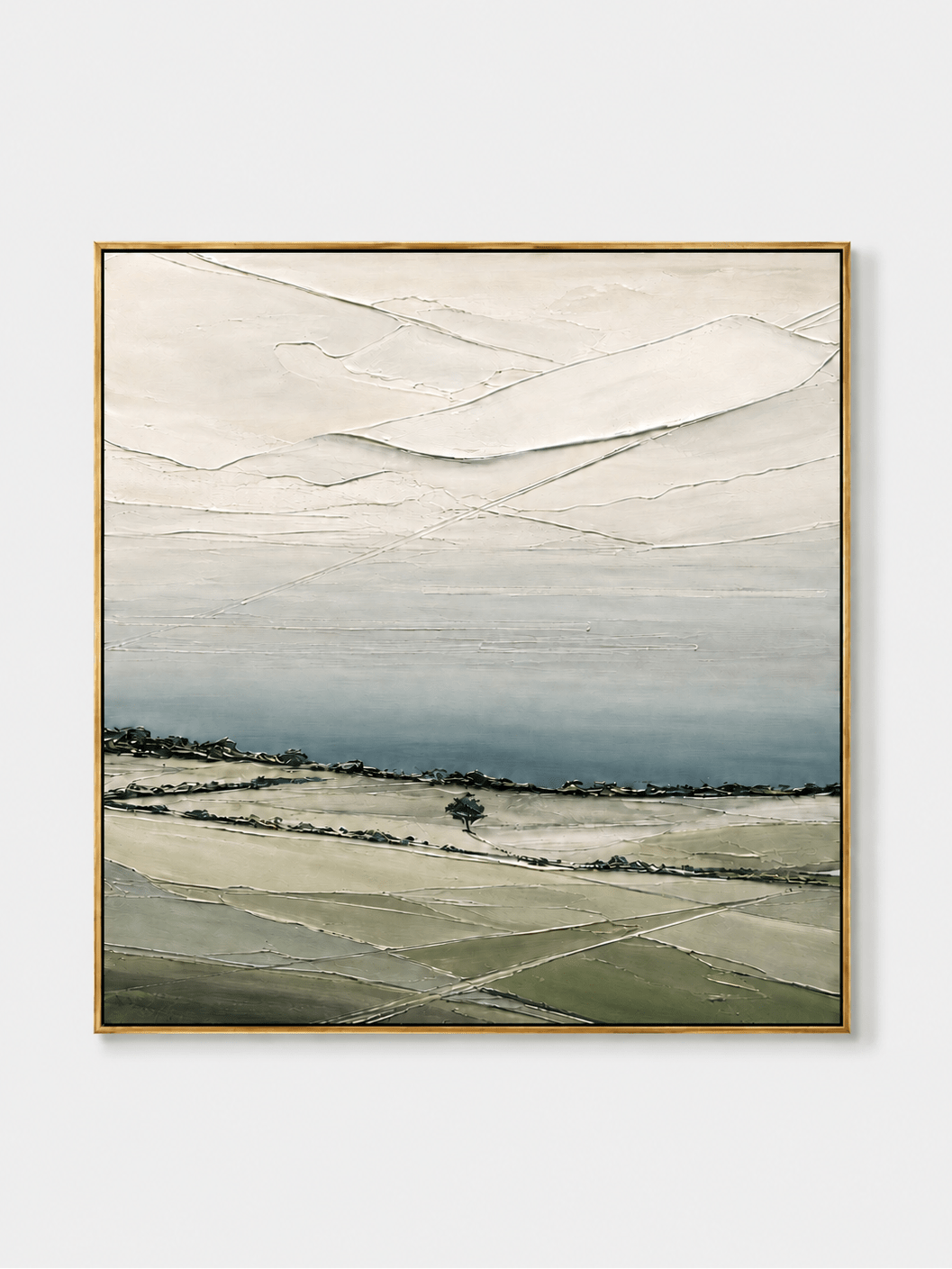 Minimalist Textured Countryside Landscape