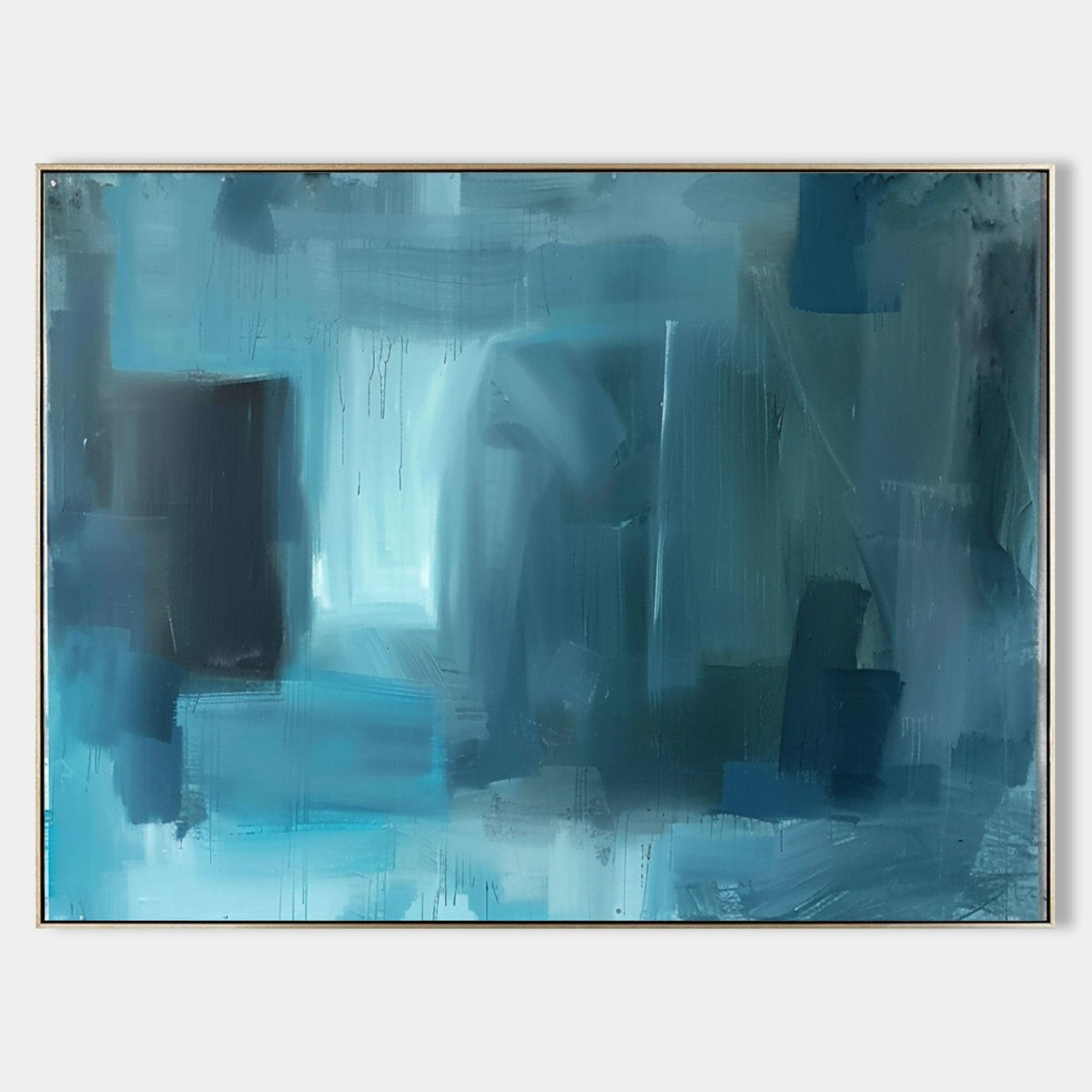 Misty Blue Abstract Passage