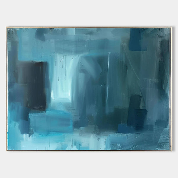 Misty Blue Abstract Passage