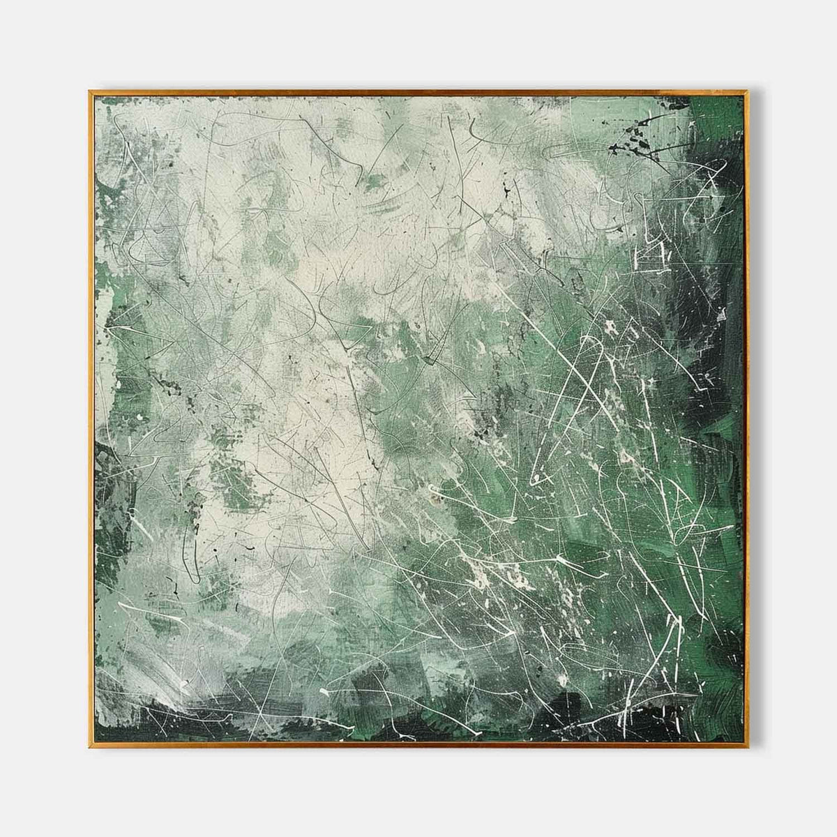 Misty Green Thicket in Motion