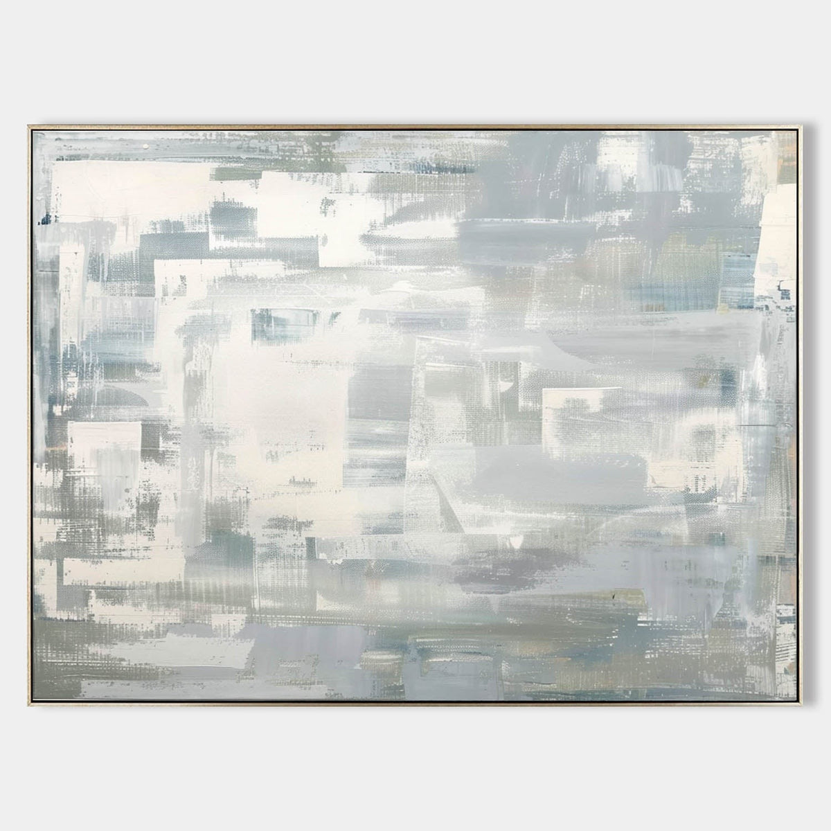 Misty Grey Layered Abstract