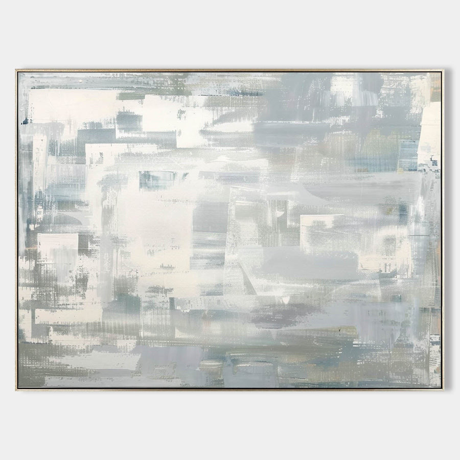 Misty Grey Layered Abstract