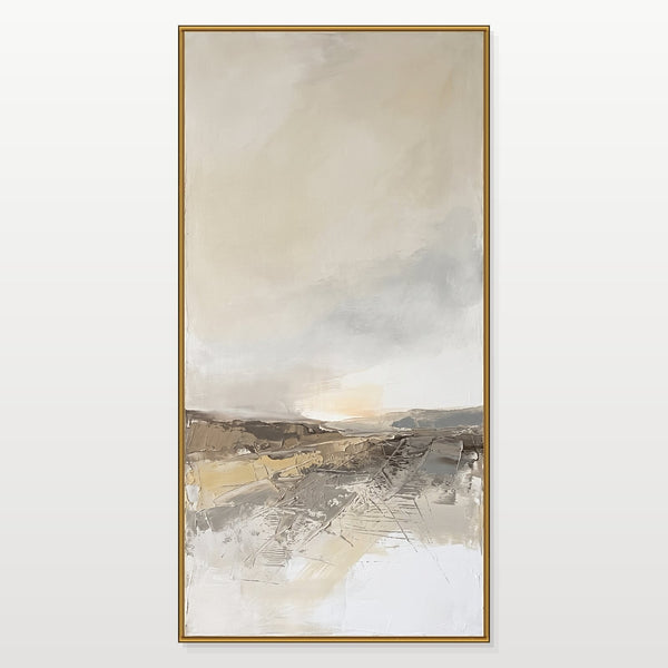 Misty Plains Under Pale Light