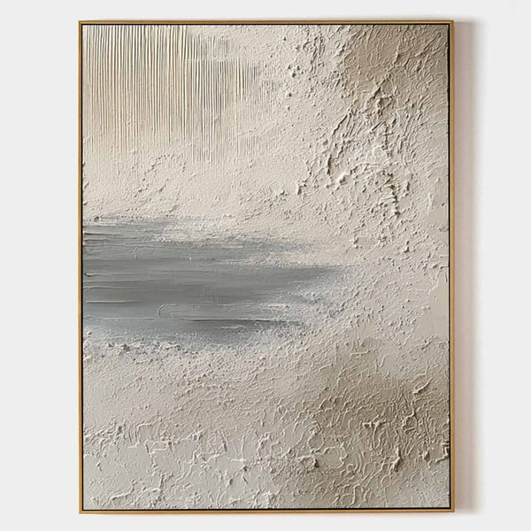 Misty Shoreline in Plaster Relief