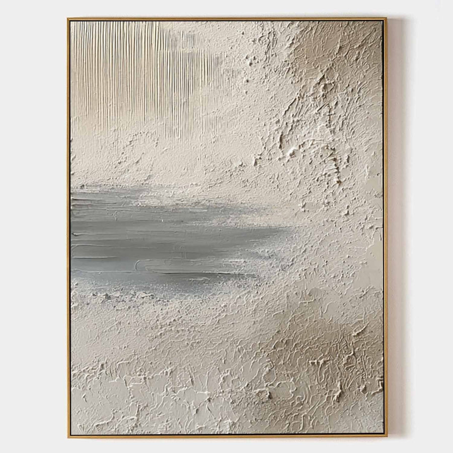 Misty Shoreline in Plaster Relief