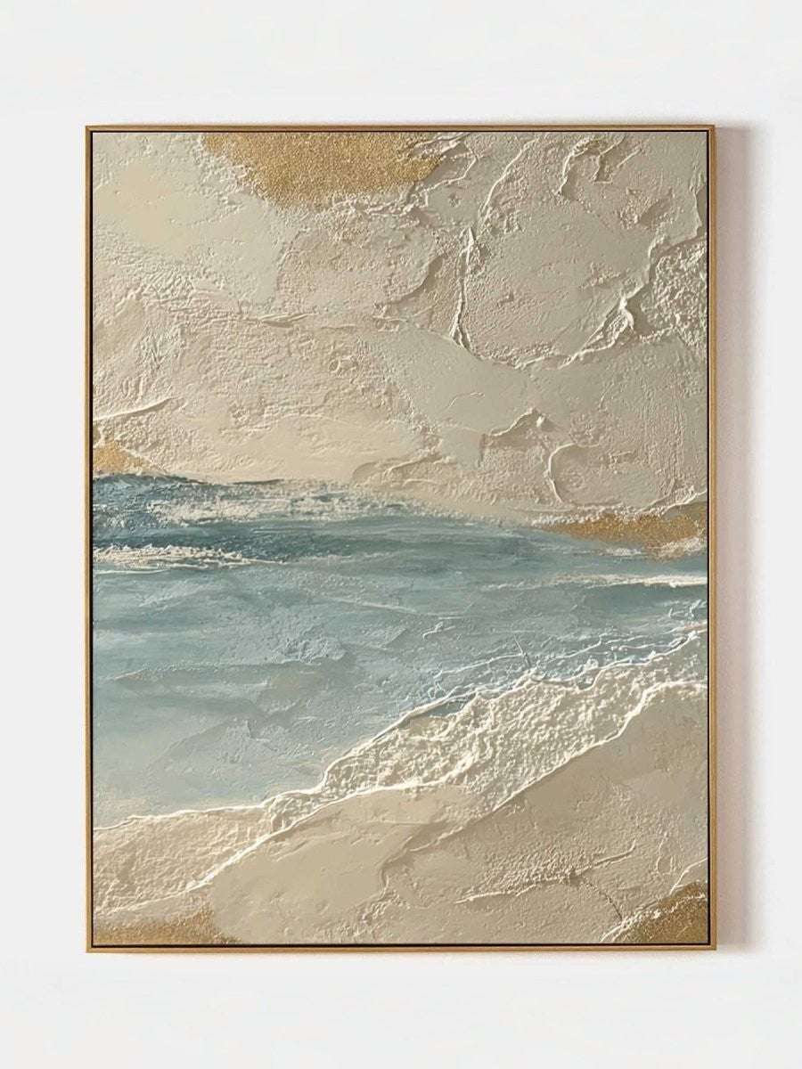 Modern 3D Relief Seascape Wall Art