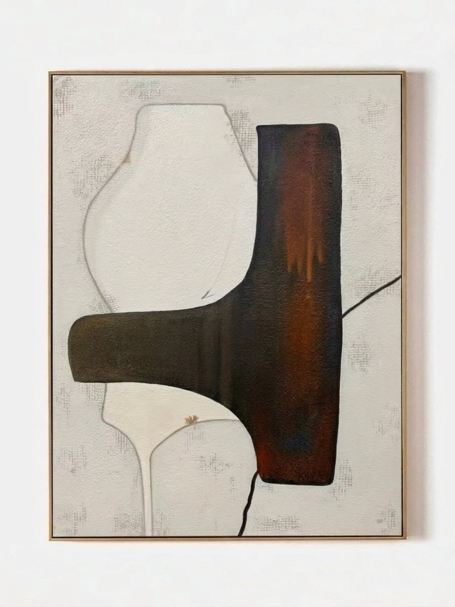Modern Abstract Earth Tones Canvas Wall Art