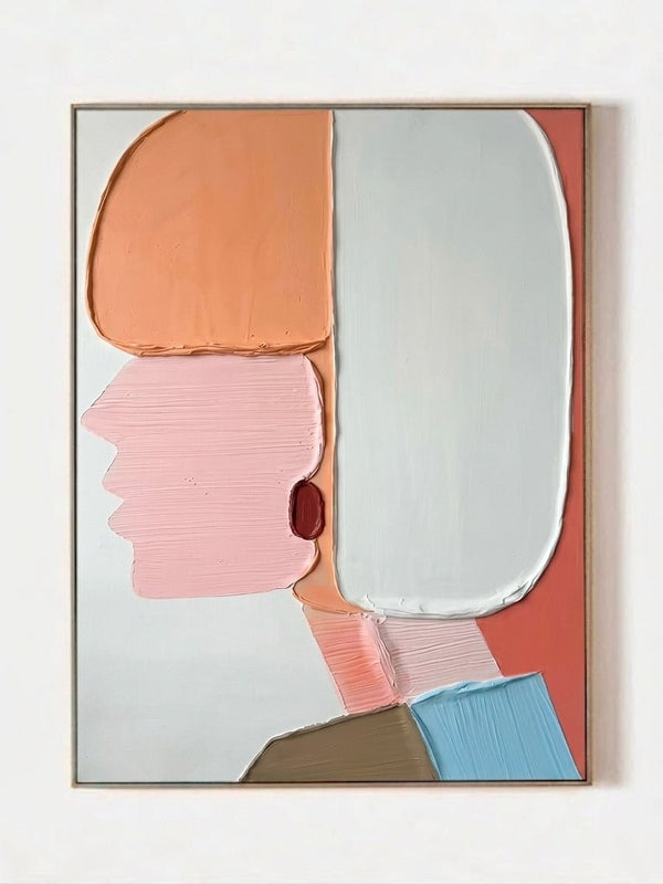 Modern Abstract Figure 3D Textured Wall Art