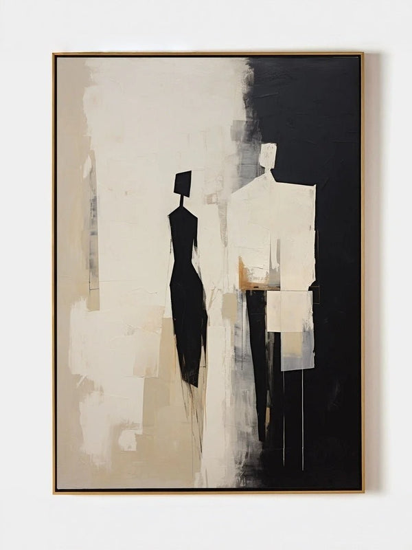 Modern Abstract Silhouette Canvas Art