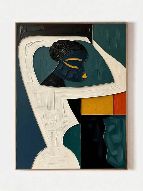 Modern Afrocentric Female Portrait Wall Art