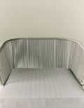 Modern Aluminum & Rope Outdoor Lounge Set - Close-up Detail