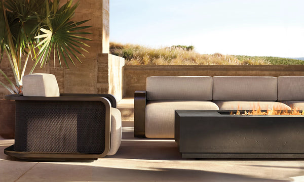 Modern Aluminum Outdoor Lounge Set - Main View