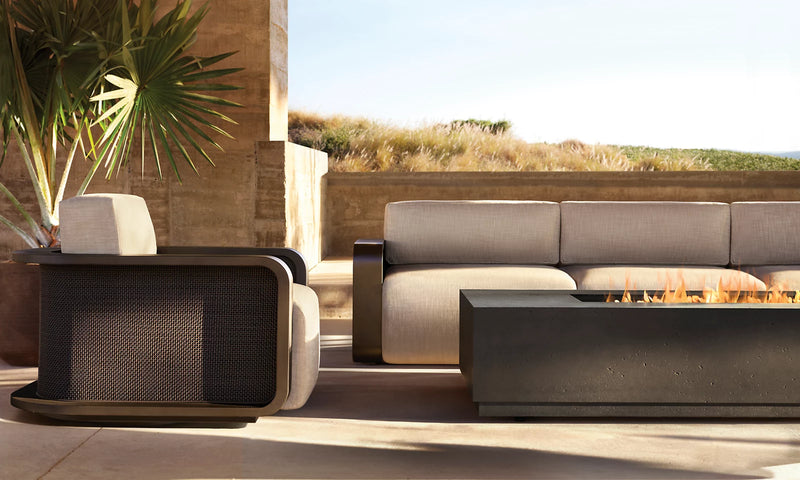 Modern Aluminum Outdoor Lounge Set - Main View