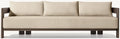 Modern Aluminum Outdoor Lounge Set - Side View