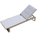 Modern Aluminum Sun Lounger - Close-up Detail