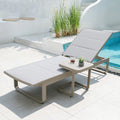 Modern Aluminum Sun Lounger - Lifestyle Setting