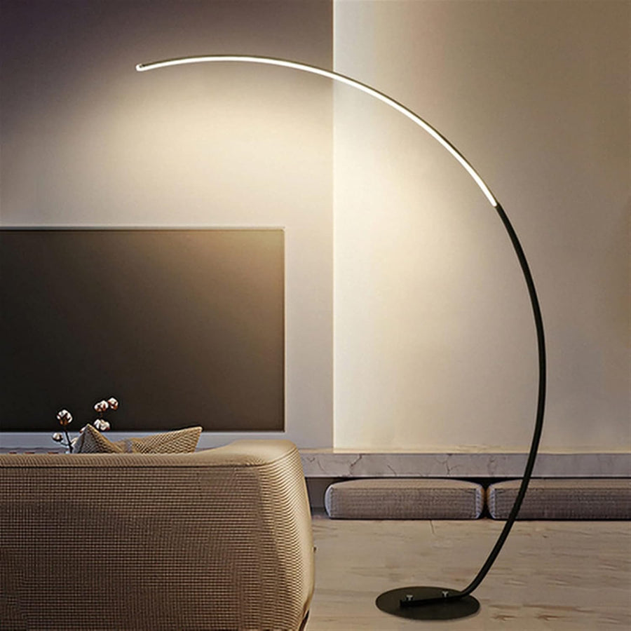 Modern Arc LED Floor Lamp - Main View