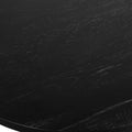 Modern Black Oval Coffee Table - Close-up Detail