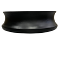 Modern Black Textured Coffee Table - Side View