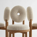 Modern Bouclé Donut Back Counter Stool - Alternate Angle
