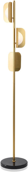 Modern Brass Blade Floor Lamp - Close-up Detail