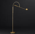 Modern Brass Counterweight Floor Lamp - Main View
