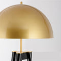 Modern Brass Dome Tripod Floor Lamp - Lifestyle Setting
