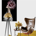Modern Brass Dome Tripod Floor Lamp - Side View