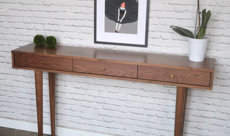 Modern Console Entry Table – Minimalist Elegance + Solid wood