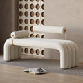 Modern Cream Style Light Luxury Bench - Detail View