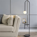 Modern Globe Shelf Floor Lamp - Main View