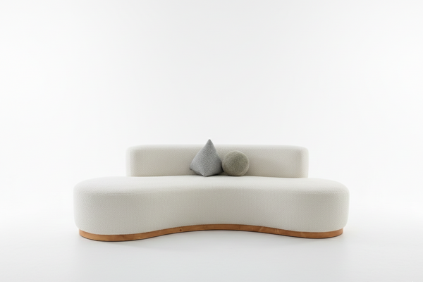 Modern Half Moon Shape Sofa Curved Modular Living Room Sofa - Main View