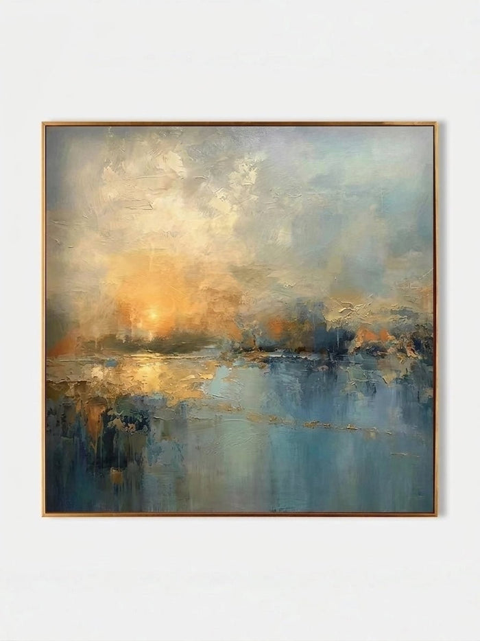 Modern Impressionist Sunset Landscape Painting