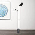 Modern Leaf Blade Floor Lamp - Side View