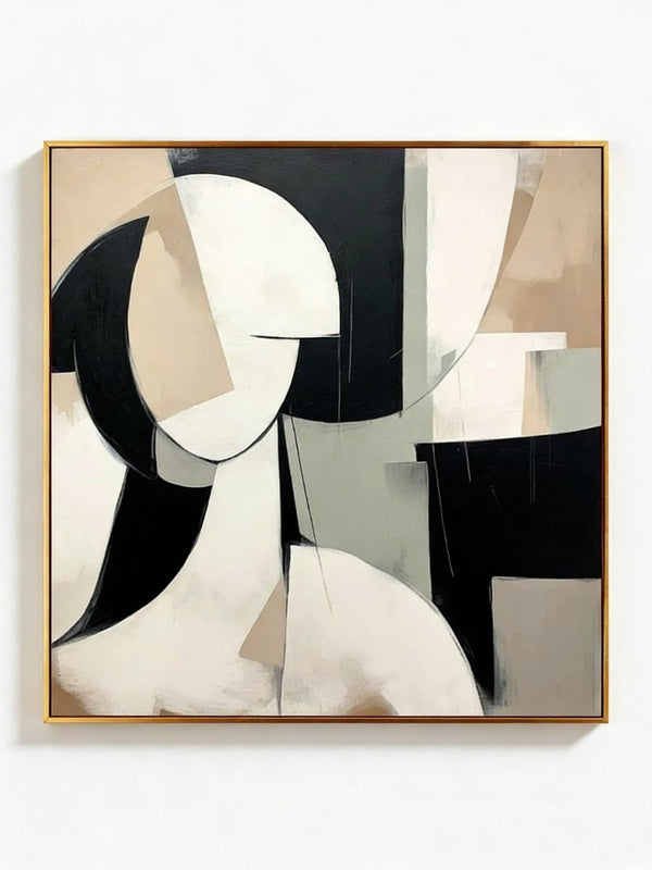Modern Minimalist Abstract Female Portrait Wall Art