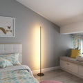 Modern Minimalist LED Stick Floor Lamp - Detail View