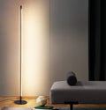 Modern Minimalist LED Stick Floor Lamp - Side View