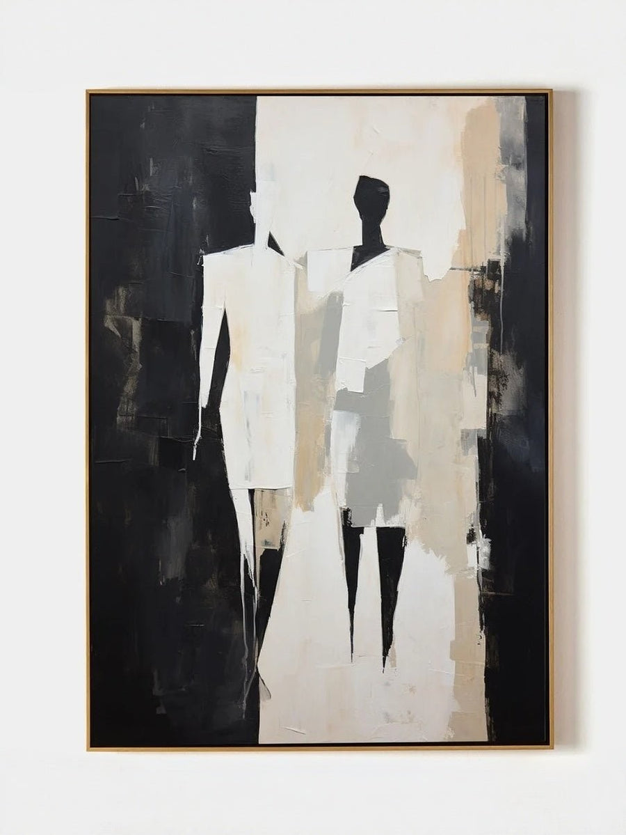 Modern Minimalist Linear Abstract Canvas Wall Art