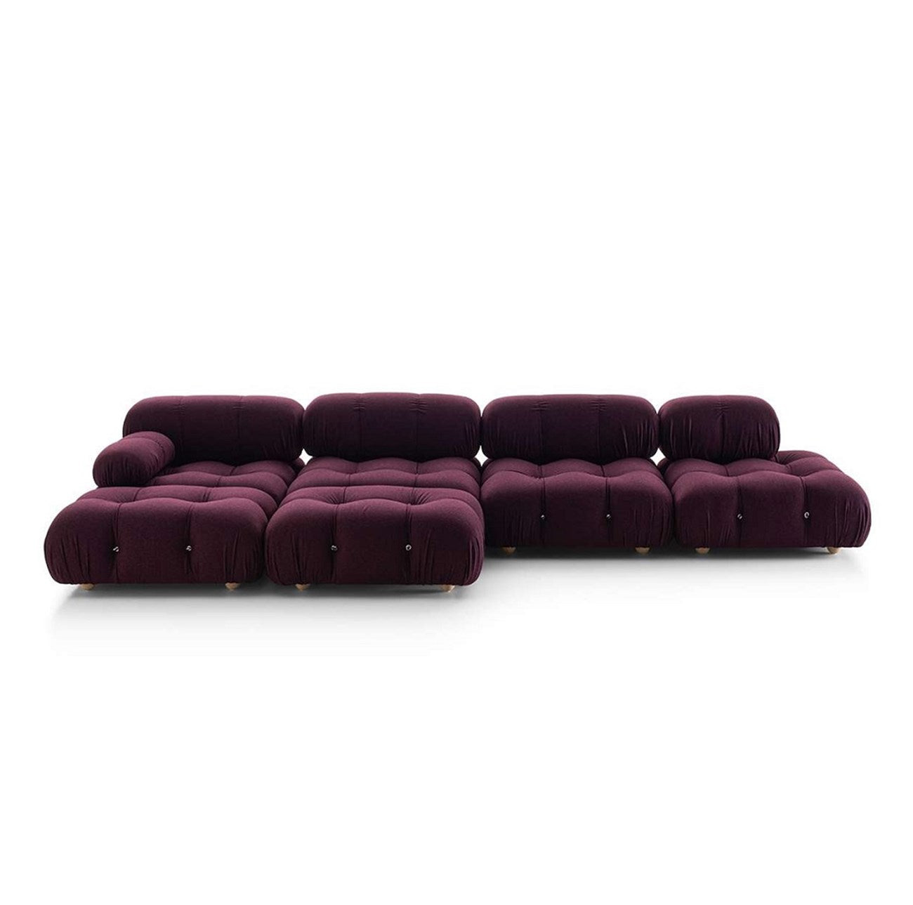 Minimalist interior design with a clean modular sofa