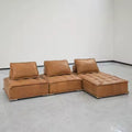modular sectional sofa leather