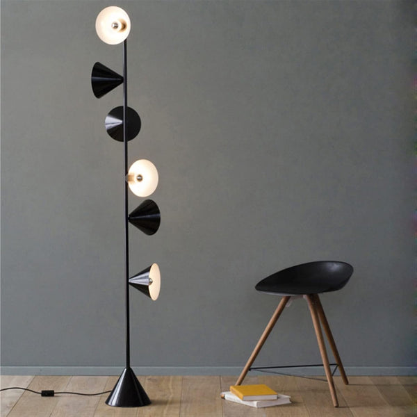 Modern Multi-Cone Floor Lamp - Main View