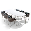 Modern Outdoor Aluminum & Olefin Dining Chair - Close-up Detail