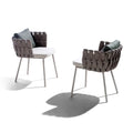 Modern Outdoor Aluminum & Olefin Dining Chair - Detail View